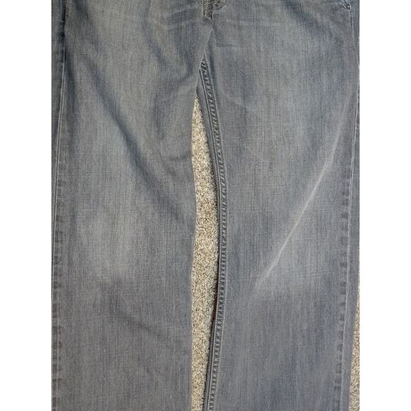 Levi's 569 Loose Straight Gray Jeans 32x32 Faded Distressed Zipper Pockets - Picture 3 of 9